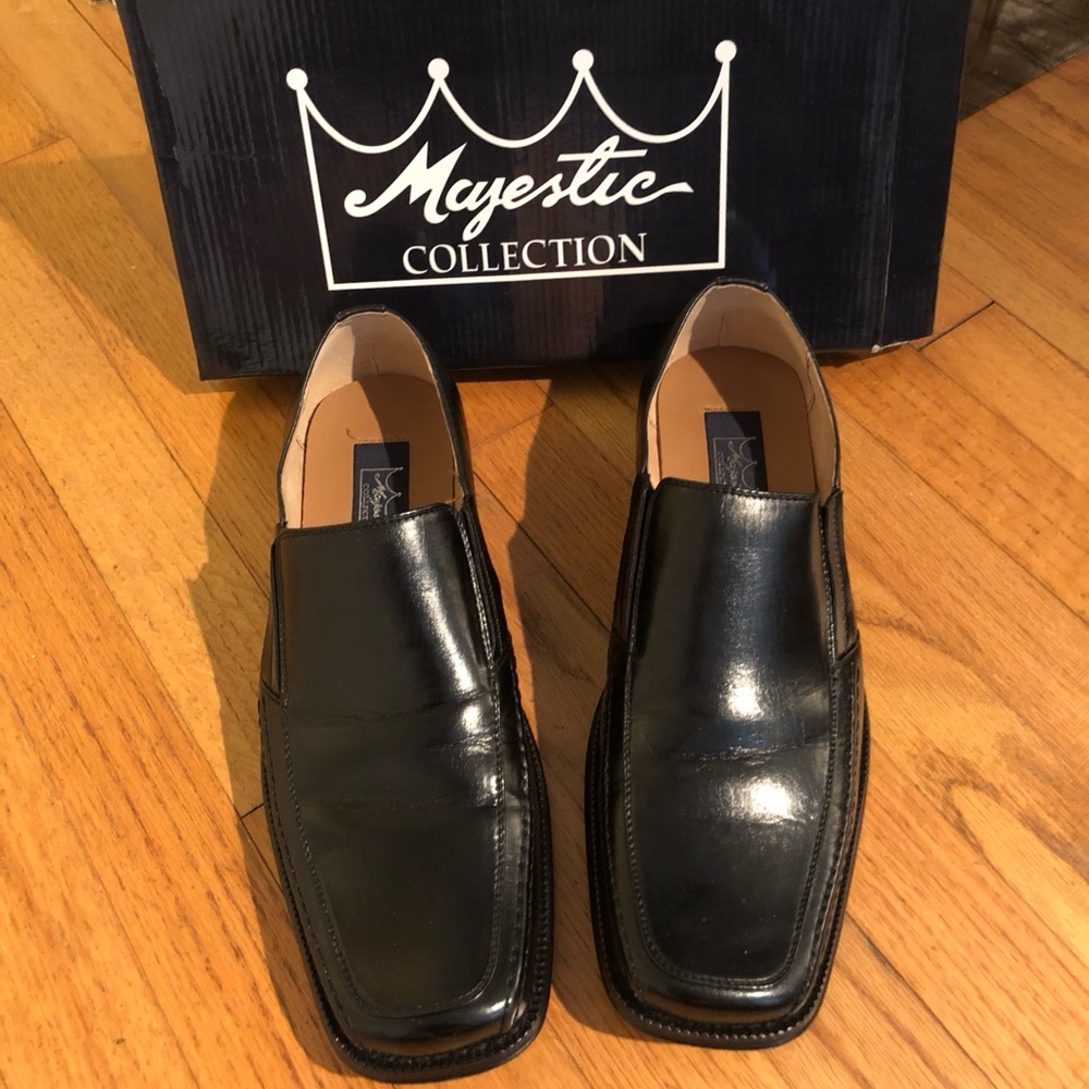 Men’s Size 12 Slip-on Black Dress Shoes
